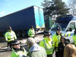 Lorry Delivering Radioactive Material to IGas at Barton Moss